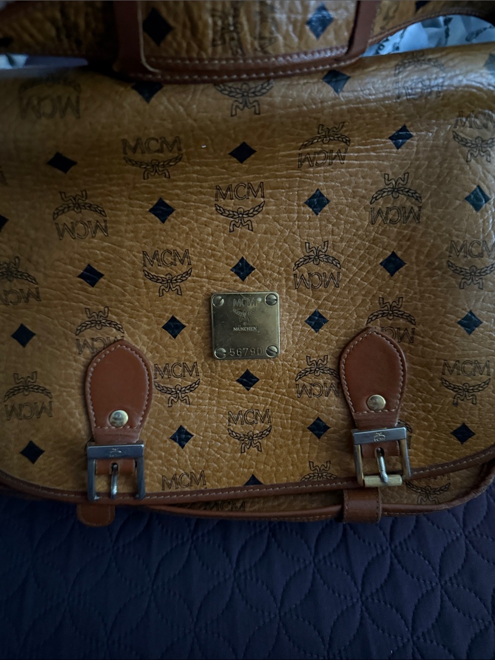 Authentic MCM Messenger Bag